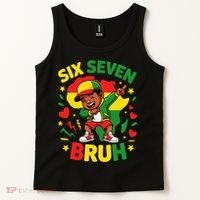 Six Seven Bruh 67 Juneteenth 6-7 Meme Tank Top thumb 2