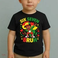 Six Seven Bruh 67 Juneteenth 6-7 Meme Toddler T-Shirt thumb 2