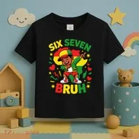 Six Seven Bruh 67 Juneteenth 6-7 Meme Toddler T-Shirt thumb 3