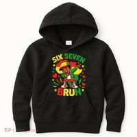 Six Seven Bruh 67 Juneteenth 6-7 Meme Kids Hoodie thumb 0