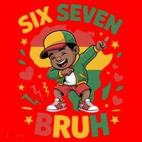 Six Seven Bruh 67 Juneteenth 6-7 Meme Santa Hat thumb 1