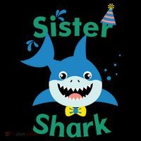 Sister Shark Birthday Party Matching Family Coffee Mug thumb 5
