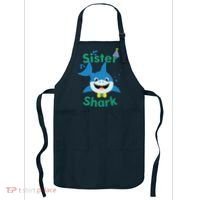 Sister Shark Birthday Party Matching Family Apron thumb 0