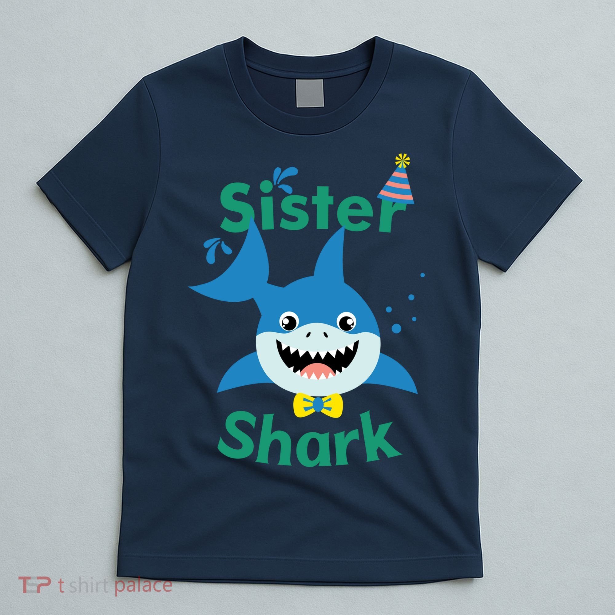 Sister Shark Birthday Party Matching Family T-Shirt