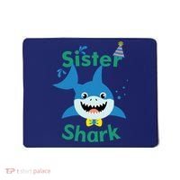 Sister Shark Birthday Party Matching Family Mousepad thumb 0