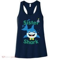 Sister Shark Birthday Party Matching Family Women's Tank Top thumb 0