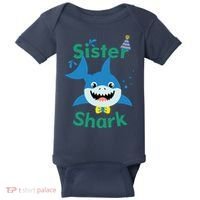 Sister Shark Birthday Party Matching Family Baby Bodysuit thumb 0