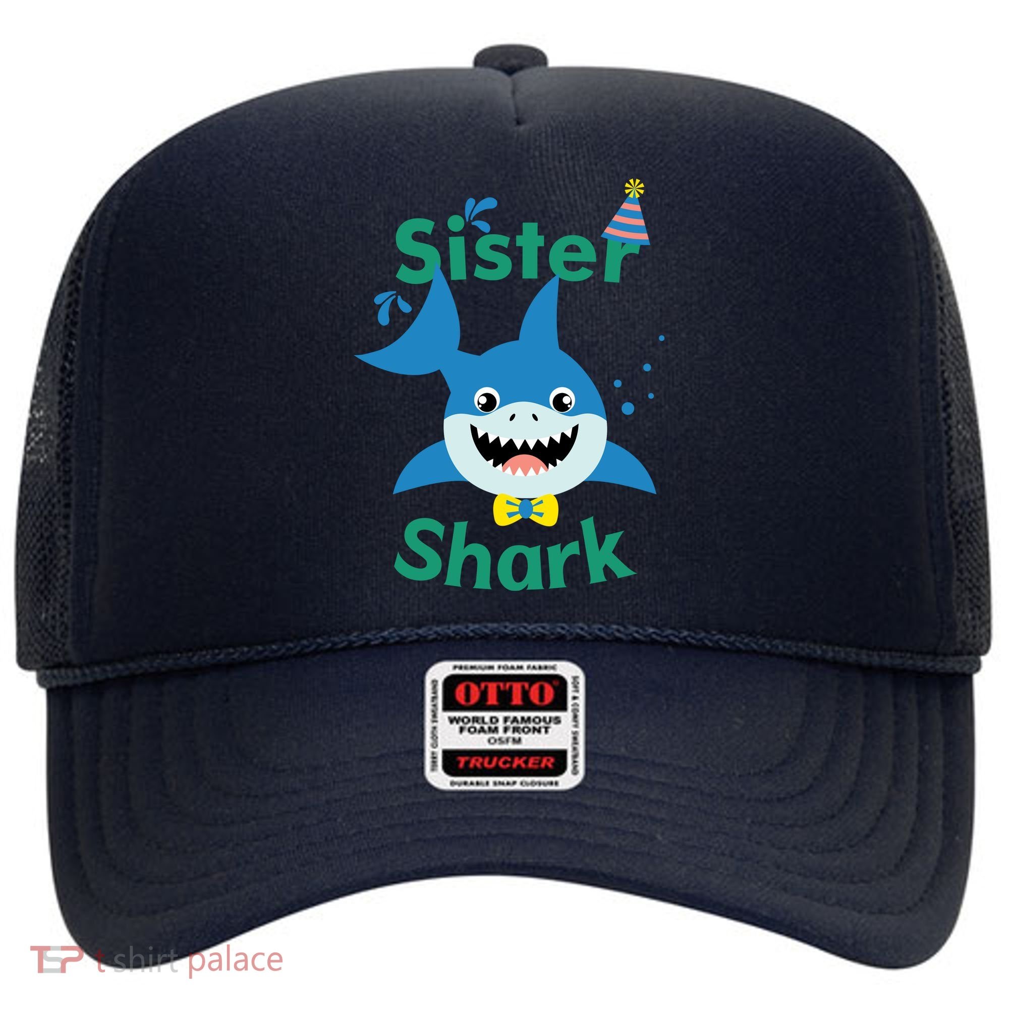 Sister Shark Birthday Party Matching Family Hat