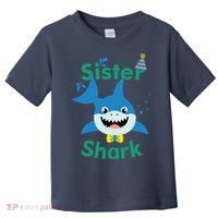 Sister Shark Birthday Party Matching Family Toddler T-Shirt thumb 0