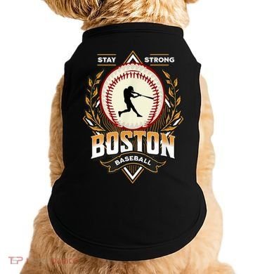 Stay Strong Boston Baseball Graphic Tee Vintage Style Doggie Tank