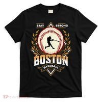 Stay Strong Boston Baseball Graphic Tee Vintage Style T-Shirt thumb 0