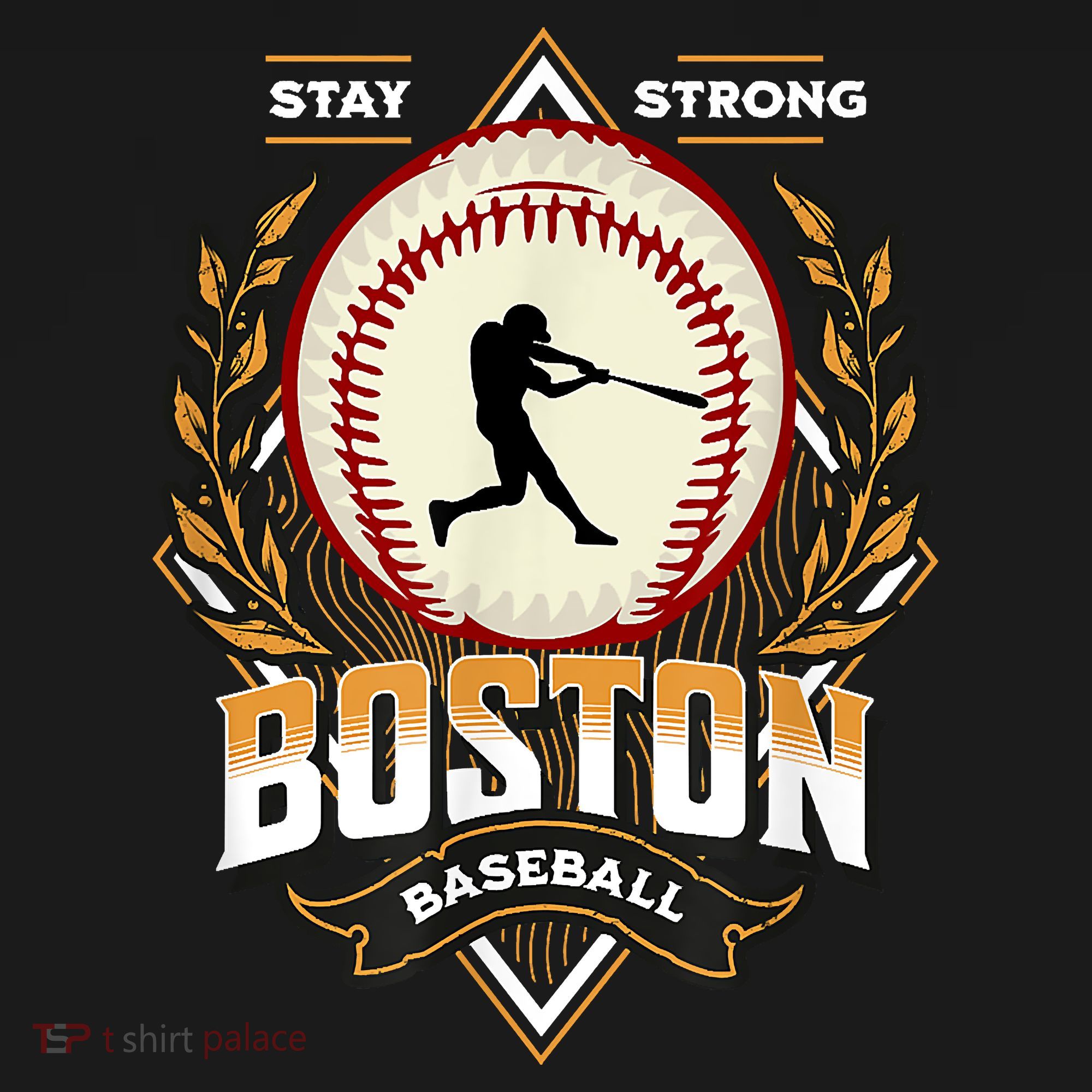 Stay Strong Boston Baseball Graphic Tee Vintage Style T-Shirt