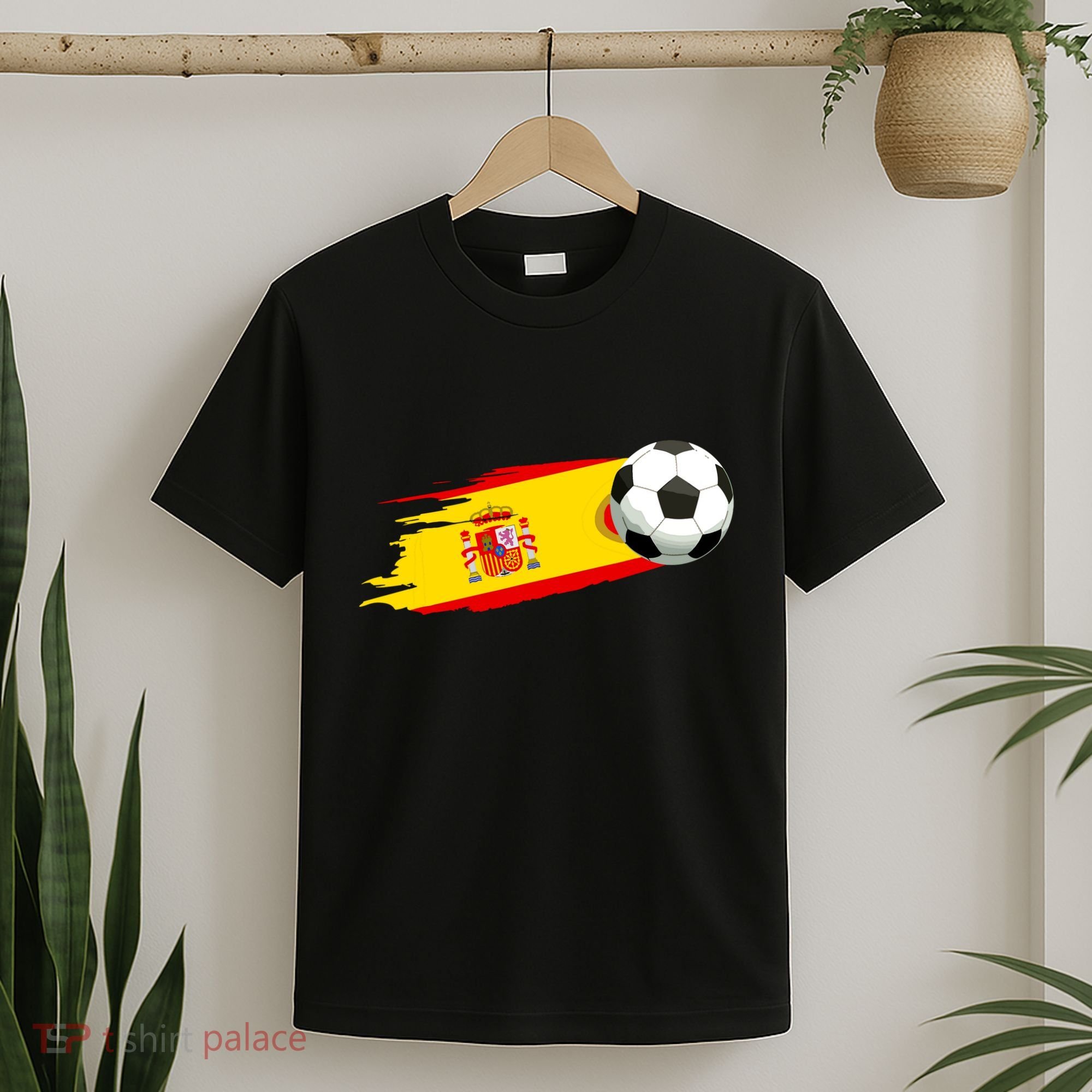 Spain Soccer Ball Spain Flag Jersey Spanish Football Fan T-Shirt