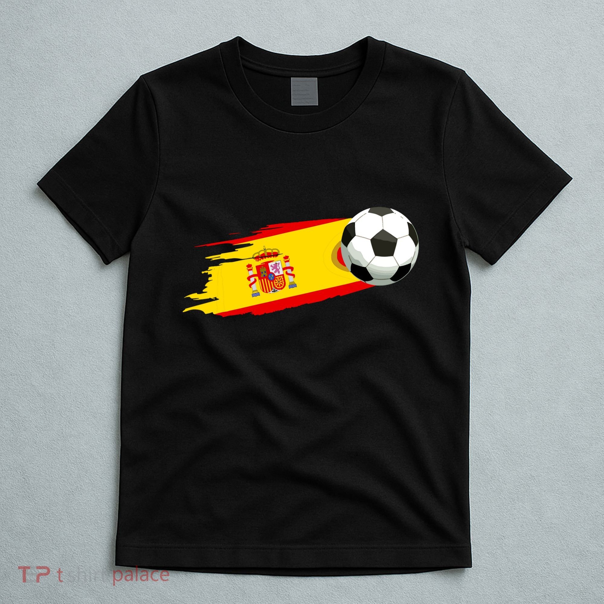 Spain Soccer Ball Spain Flag Jersey Spanish Football Fan T-Shirt
