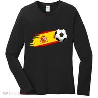 Spain Soccer Ball Spain Flag Jersey Spanish Football Fan Women's Long Sleeve Shirt thumb 0