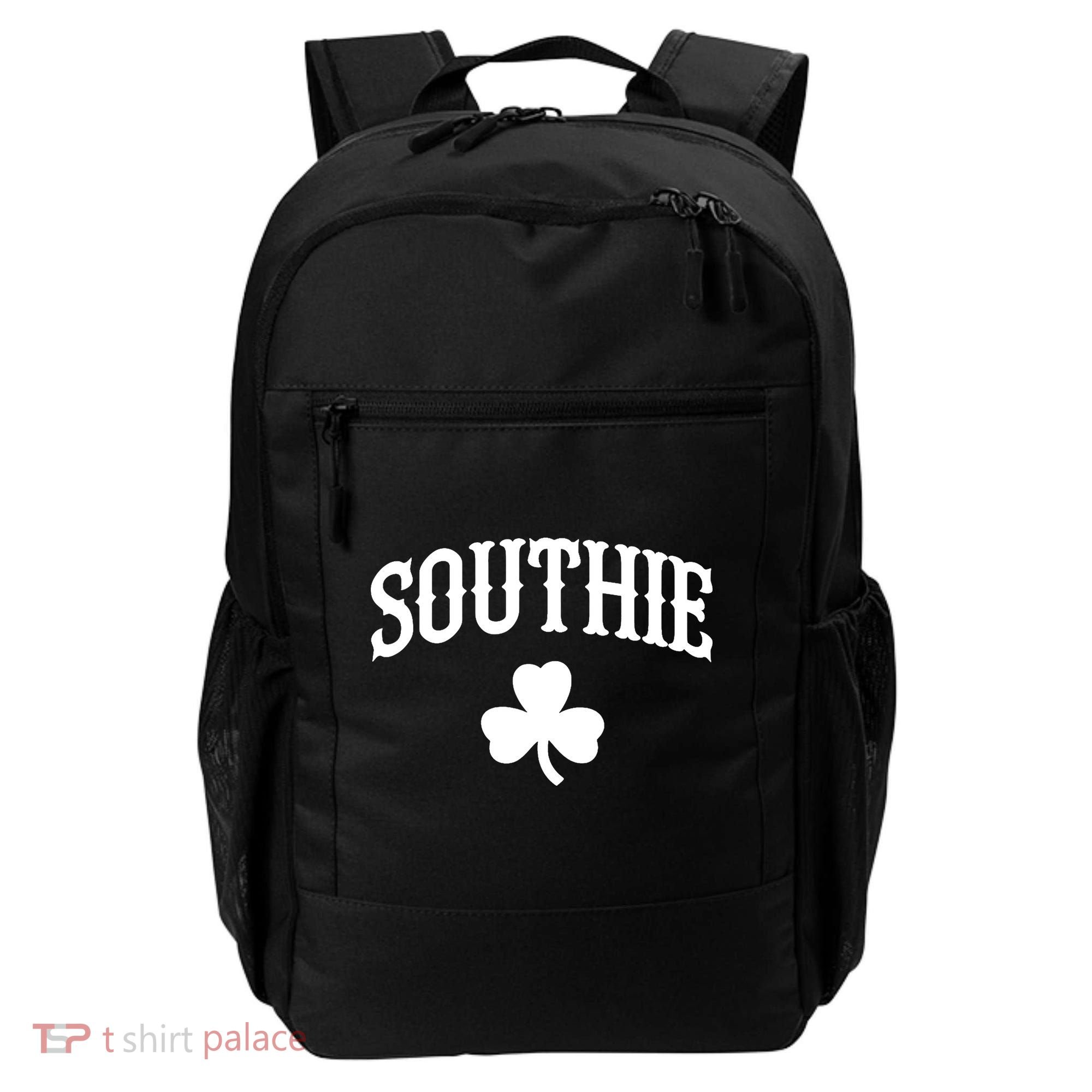 Southie South Boston Massachusetts tee Backpack