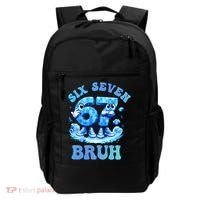 Six Seven Bruh 67 Autism Puzzle 6-7 Brainrot Meme Backpack thumb 0
