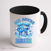 Six Seven Bruh 67 Autism Puzzle 6-7 Brainrot Meme Coffee Mug thumb 1