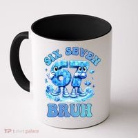 Six Seven Bruh 67 Autism Puzzle 6-7 Brainrot Meme Coffee Mug thumb 0