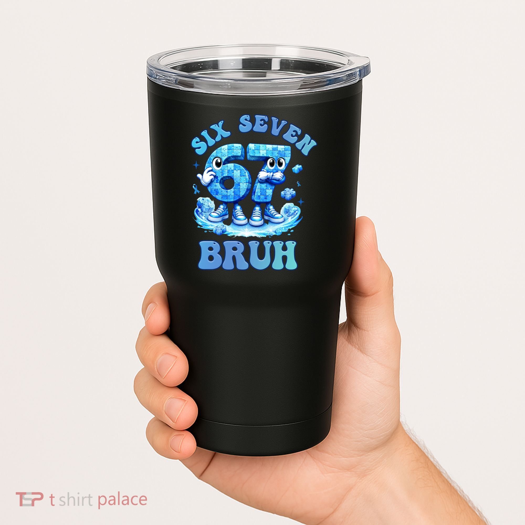Six Seven Bruh 67 Autism Puzzle 6-7 Brainrot Meme Tumbler