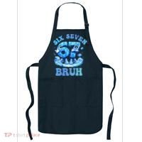 Six Seven Bruh 67 Autism Puzzle 6-7 Brainrot Meme Apron thumb 0