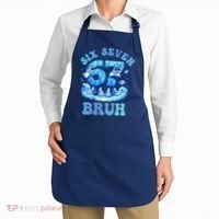 Six Seven Bruh 67 Autism Puzzle 6-7 Brainrot Meme Apron thumb 2