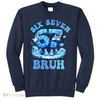 Six Seven Bruh 67 Autism Puzzle 6-7 Brainrot Meme Sweatshirt thumb 0
