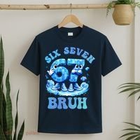 Six Seven Bruh 67 Autism Puzzle 6-7 Brainrot Meme T-Shirt thumb 2
