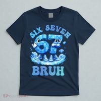Six Seven Bruh 67 Autism Puzzle 6-7 Brainrot Meme T-Shirt thumb 5