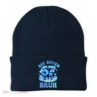 Six Seven Bruh 67 Autism Puzzle 6-7 Brainrot Meme Beanie thumb 0