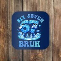 Six Seven Bruh 67 Autism Puzzle 6-7 Brainrot Meme Coaster thumb 0