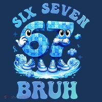 Six Seven Bruh 67 Autism Puzzle 6-7 Brainrot Meme Women's Hoodie thumb 2