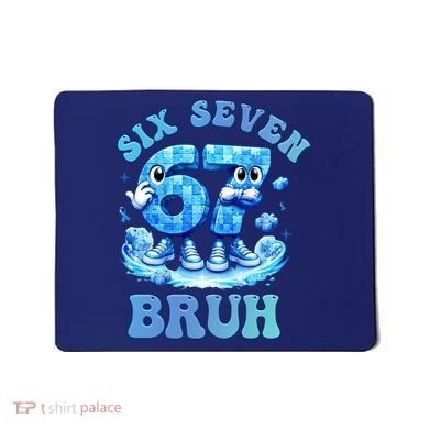 Six Seven Bruh 67 Autism Puzzle 6-7 Brainrot Meme Mousepad