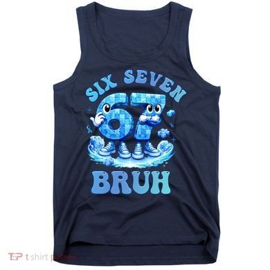 Six Seven Bruh 67 Autism Puzzle 6-7 Brainrot Meme Tank Top