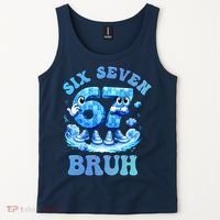 Six Seven Bruh 67 Autism Puzzle 6-7 Brainrot Meme Tank Top thumb 2