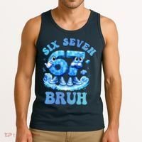 Six Seven Bruh 67 Autism Puzzle 6-7 Brainrot Meme Tank Top thumb 3