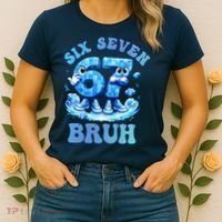 Six Seven Bruh 67 Autism Puzzle 6-7 Brainrot Meme Women's T-Shirt thumb 2
