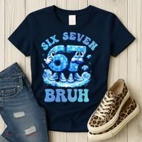 Six Seven Bruh 67 Autism Puzzle 6-7 Brainrot Meme Women's T-Shirt thumb 3