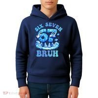 Six Seven Bruh 67 Autism Puzzle 6-7 Brainrot Meme Kids Hoodie thumb 4