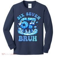 Six Seven Bruh 67 Autism Puzzle 6-7 Brainrot Meme Kids Long Sleeve Shirt thumb 0