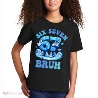 Six Seven Bruh 67 Autism Puzzle 6-7 Brainrot Meme Kids T-Shirt thumb 2