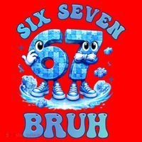 Six Seven Bruh 67 Autism Puzzle 6-7 Brainrot Meme Santa Hat thumb 1