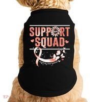 Support Squad Butterfly Peach Ribbon Endometrial Cancer Doggie Tank thumb 0