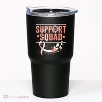 Support Squad Butterfly Peach Ribbon Endometrial Cancer Tumbler thumb 0