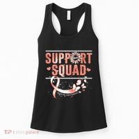 Support Squad Butterfly Peach Ribbon Endometrial Cancer Women's Tank Top thumb 0