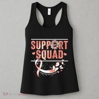 Support Squad Butterfly Peach Ribbon Endometrial Cancer Women's Tank Top thumb 3