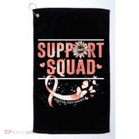 Support Squad Butterfly Peach Ribbon Endometrial Cancer Golf Towel thumb 0