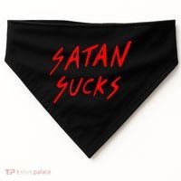 Satan Sucks Bobby S Bible Verse Christian Love Christ USA-Made Doggie Bandana thumb 0