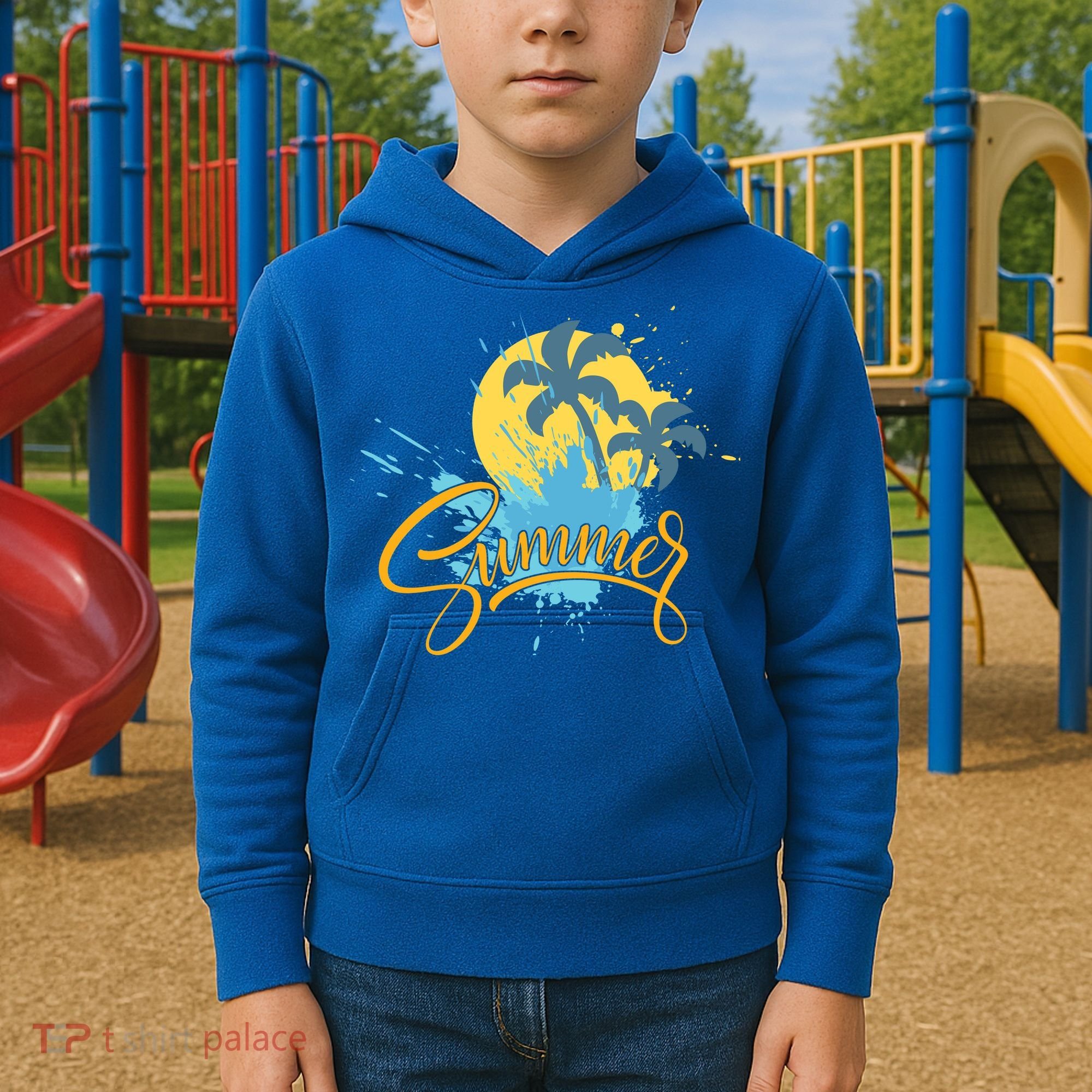 Summer Splash Beach Life Kids Hoodie