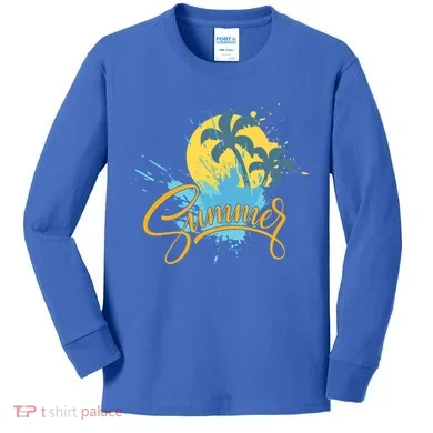 Summer Splash Beach Life Kids Long Sleeve Shirt